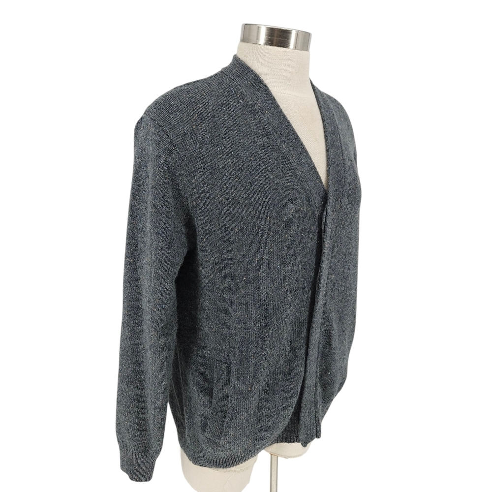 3.1 Phillip Lim Cardigan Sweater Wool Gray Long Sleeve V Neck Button Knit Small - Picture 2 of 6